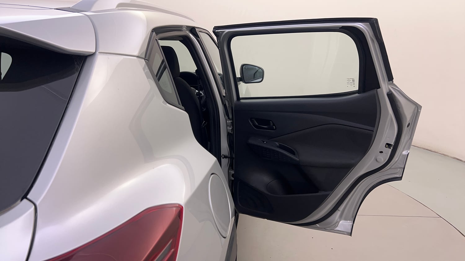 Used 2025 Nissan Magnite Visia B4D 1.0 Petrol AMT Petrol Automatic interior RIGHT REAR DOOR OPEN VIEW