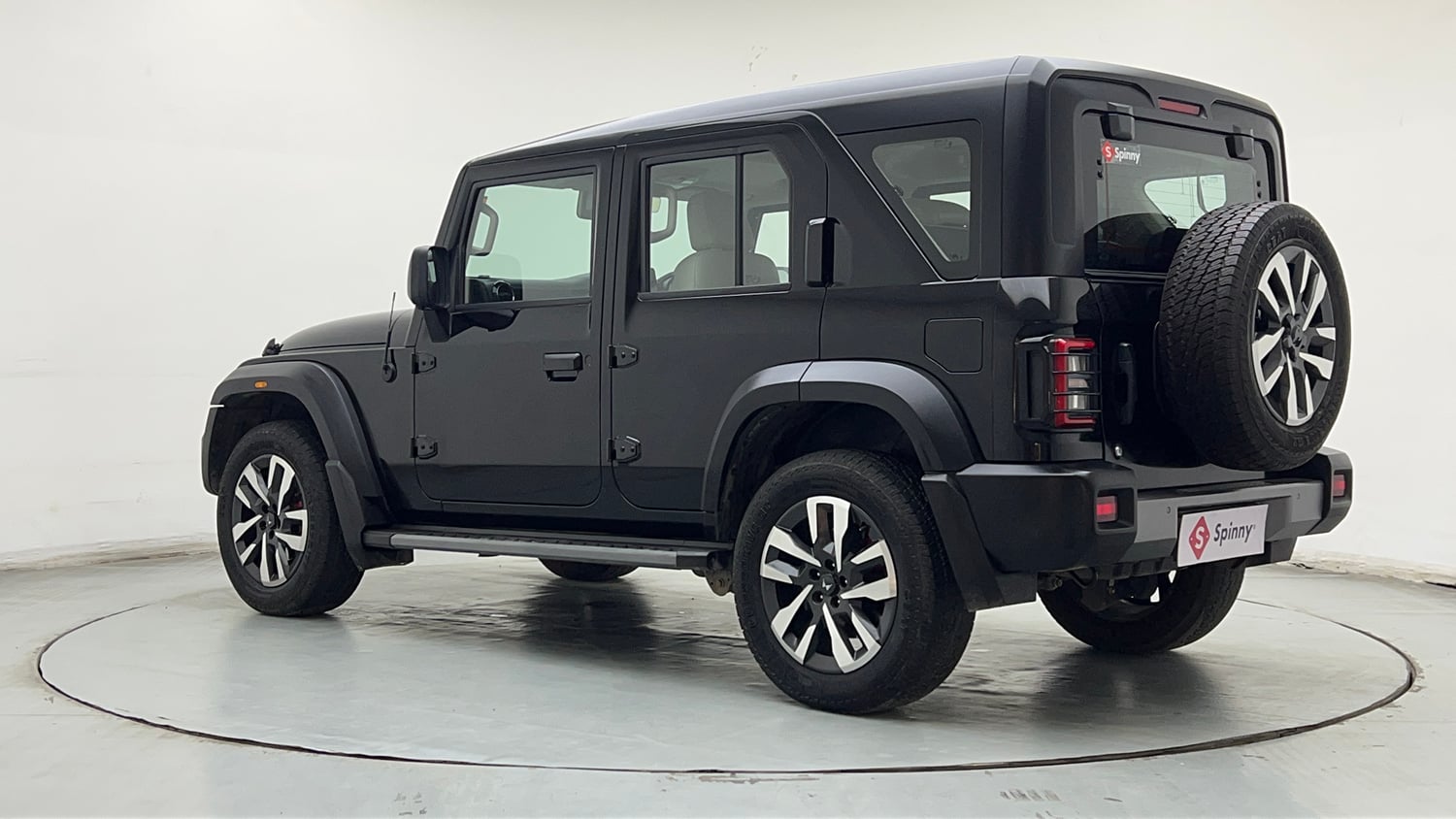 Used 2025 Mahindra Thar Roxx AX7 L Diesel AT 2WD Diesel Automatic exterior LEFT REAR CORNER VIEW