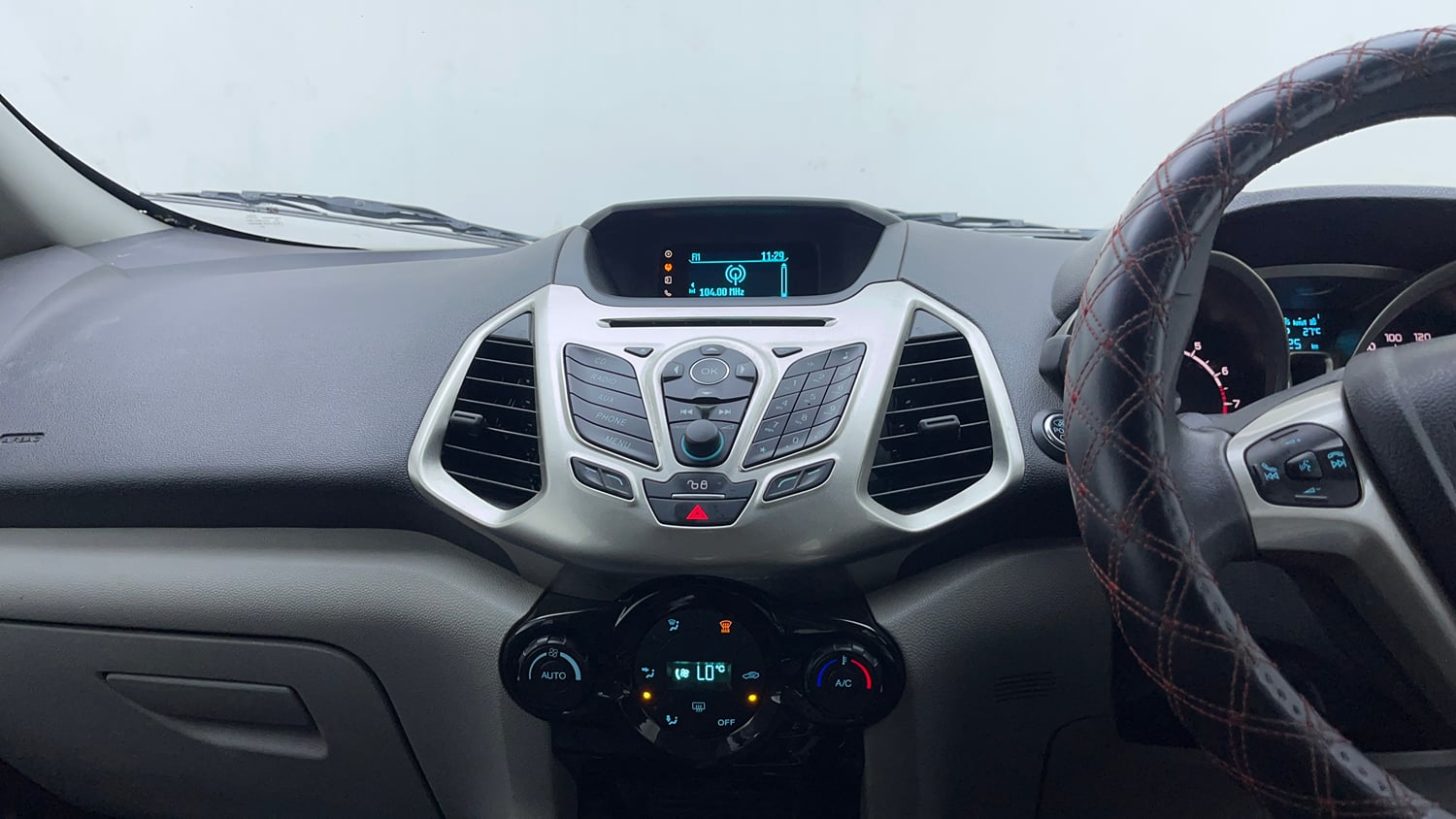Used 2017 Ford EcoSport Titanium 1.5L Ti-VCT AT Petrol Automatic interior MUSIC SYSTEM & AC CONTROL VIEW