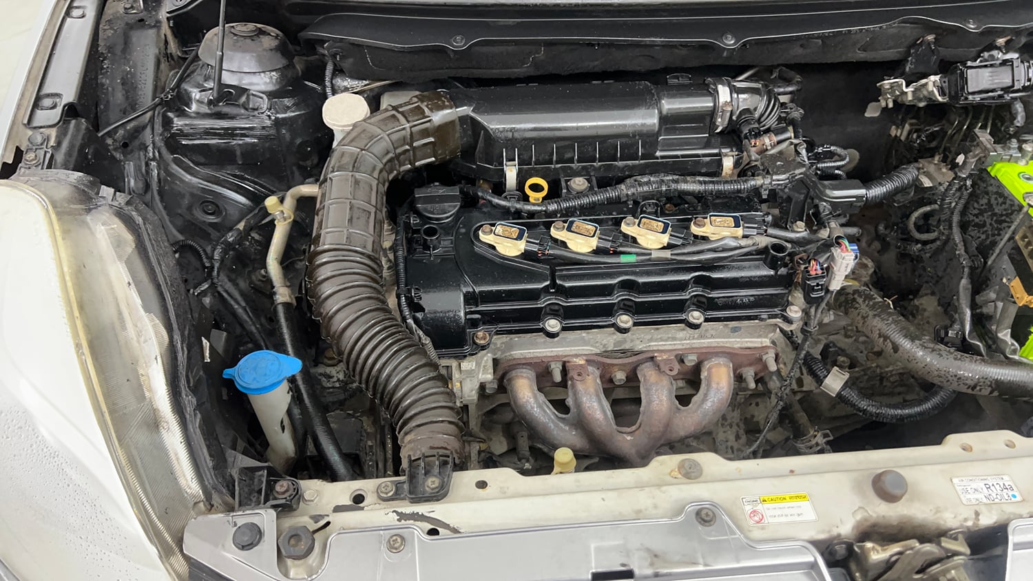 Used 2015 Maruti Suzuki Baleno Zeta 1.2 Petrol Manual engine ENGINE RIGHT SIDE VIEW