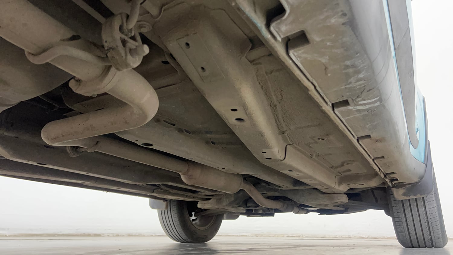 Used 2024 Tata Nexon Creative 1.2 Revotron Petrol 6AMT DT Petrol Automatic extra REAR RIGHT UNDERBODY VIEW