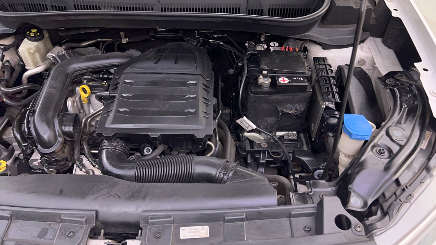 Used 2022 Volkswagen Taigun Topline 1.0 TSI AT Petrol Automatic engine ENGINE LEFT SIDE VIEW