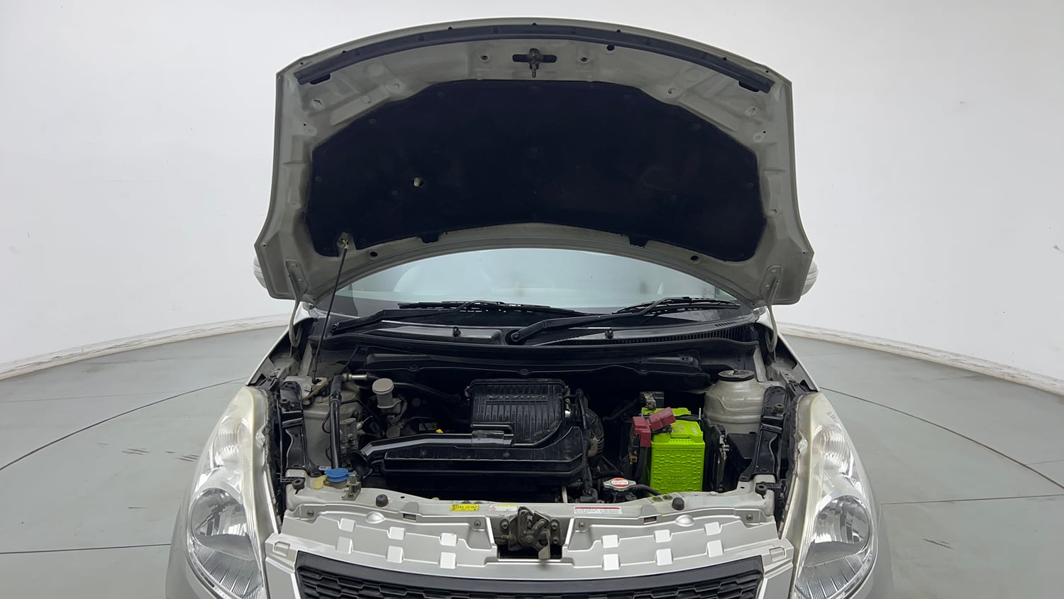 Used 2016 Maruti Suzuki Swift Lxi (O) Petrol Manual engine ENGINE & BONNET OPEN FRONT VIEW