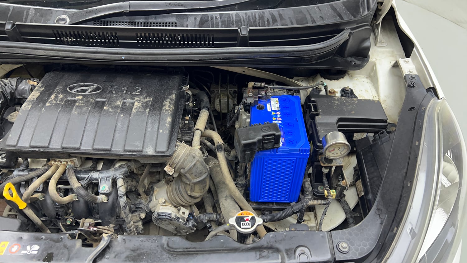 Used 2022 Hyundai Aura S 1.2 CNG Cng Manual engine ENGINE LEFT SIDE VIEW