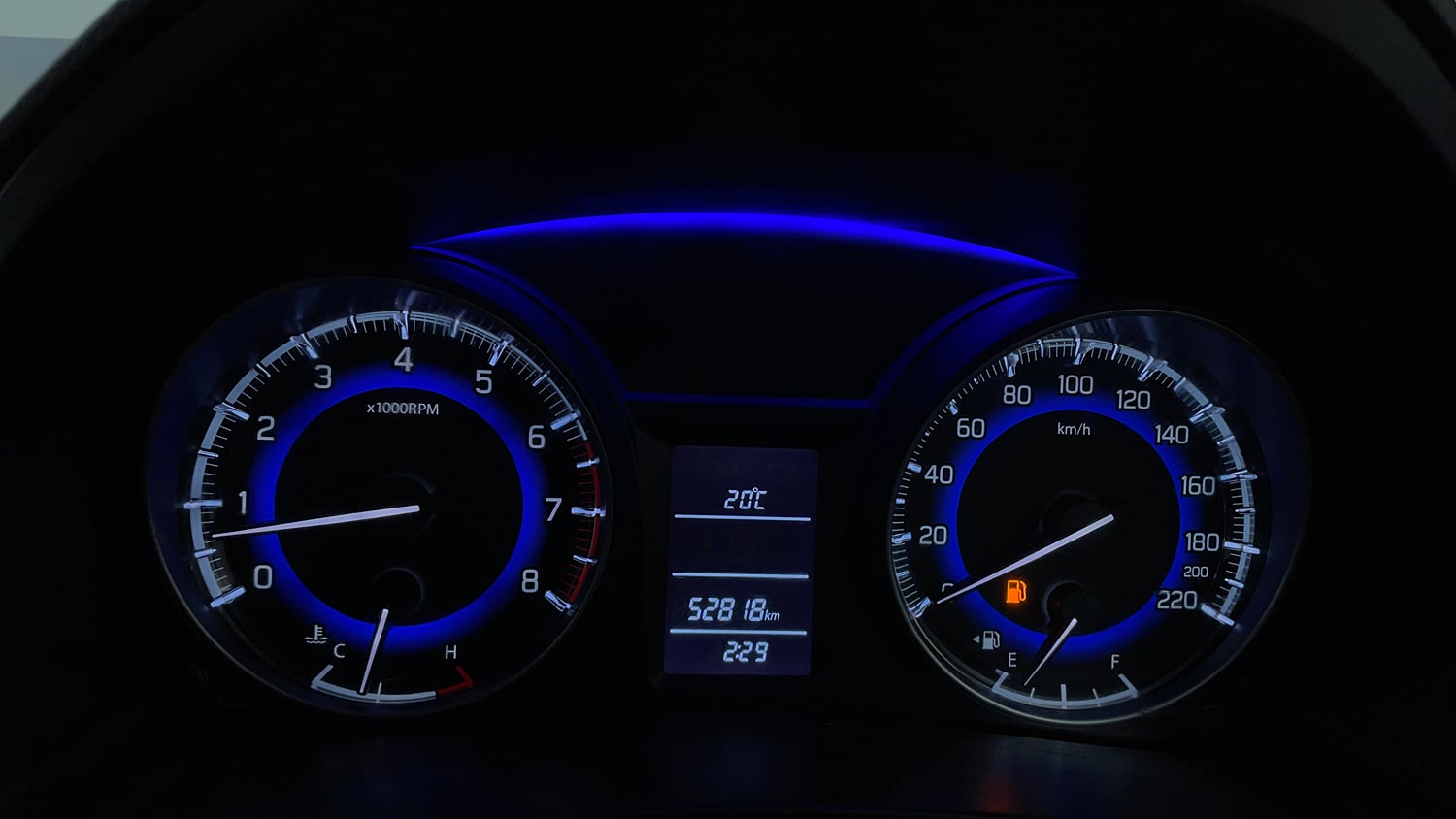 Used 2019 Maruti Suzuki Baleno Delta Petrol Manual interior CLUSTERMETER VIEW