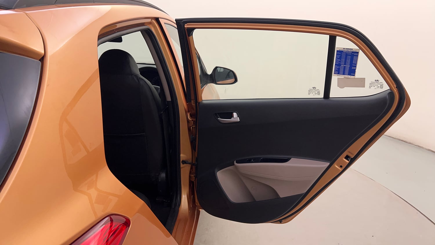 Used 2017 Hyundai Grand i10 Sportz (O) 1.2 Kappa VTVT Petrol Manual interior RIGHT REAR DOOR OPEN VIEW