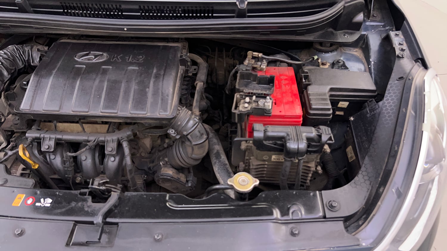 Used 2021 Hyundai Grand i10 Nios Sportz AMT 1.2 Kappa VTVT Petrol Automatic engine ENGINE LEFT SIDE VIEW