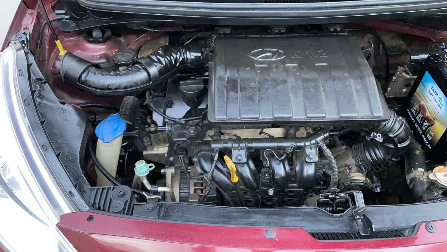 Used 2016 Hyundai Grand i10 Sportz 1.2 Kappa VTVT Petrol Manual engine ENGINE RIGHT SIDE VIEW