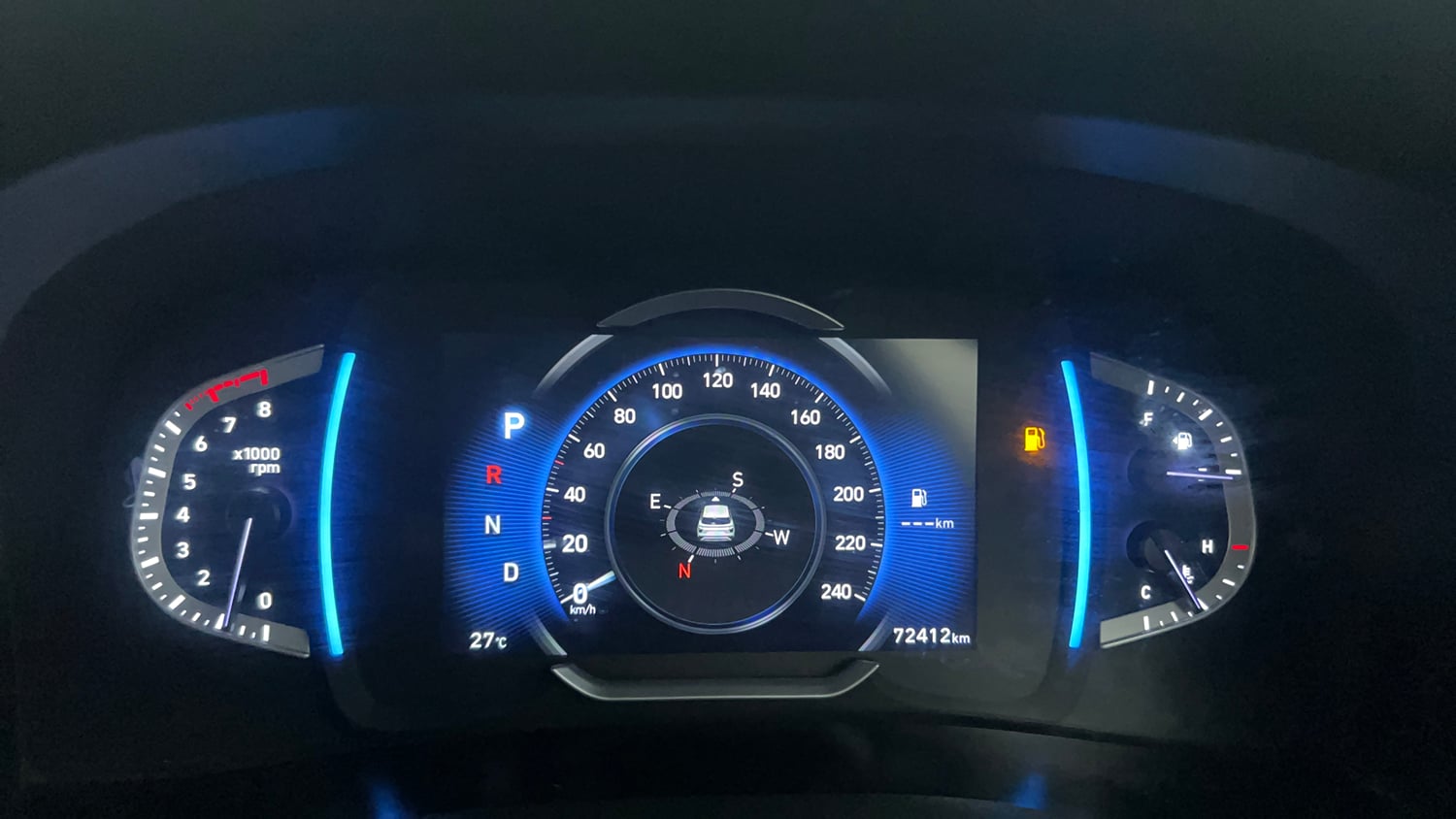 Used 2020 Hyundai Creta SX (O) 1.4 Turbo 7 DCT Petrol Automatic interior CLUSTERMETER VIEW