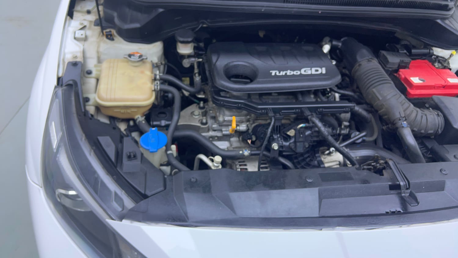 Used 2021 Hyundai New i20 Asta (O) 1.0 Turbo DCT Petrol Automatic engine ENGINE RIGHT SIDE VIEW