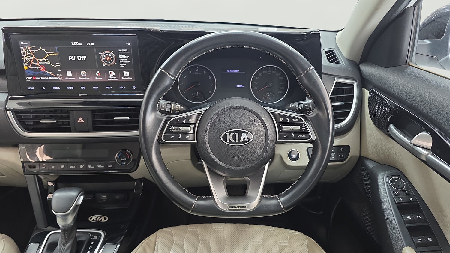 Used 2020 Kia Seltos HTX IVT 1.5 Petrol Automatic interior STEERING VIEW
