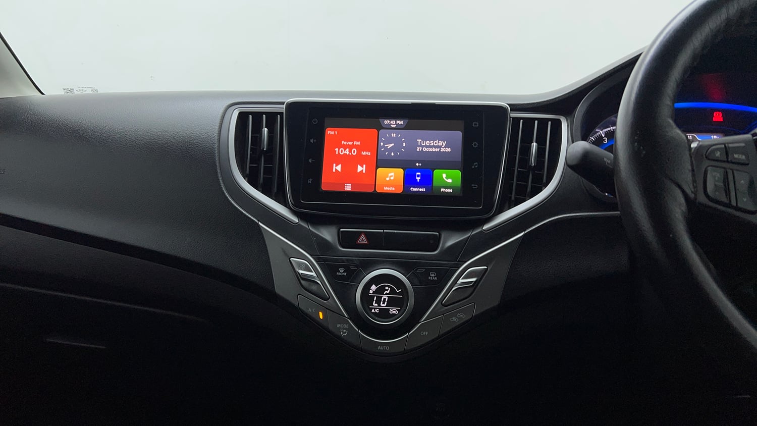 Used 2021 Maruti Suzuki Baleno Zeta Petrol Manual interior MUSIC SYSTEM & AC CONTROL VIEW