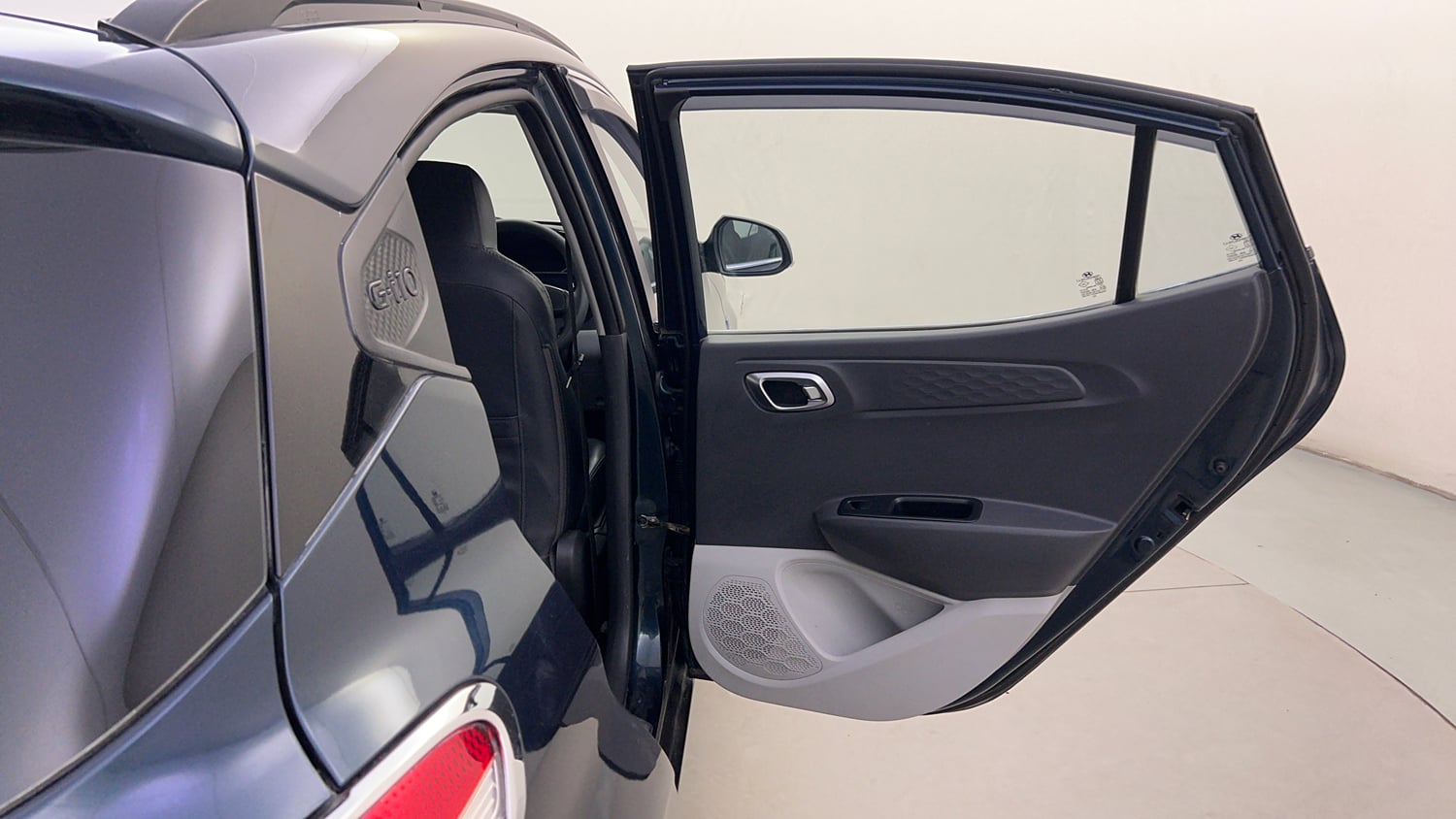 Used 2021 Hyundai Grand i10 Nios Sportz AMT 1.2 Kappa VTVT Petrol Automatic interior RIGHT REAR DOOR OPEN VIEW