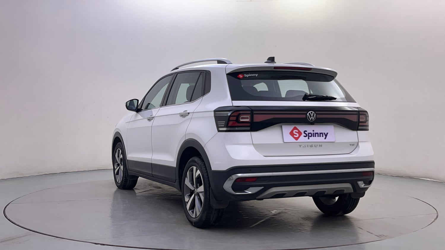 Used 2022 Volkswagen Taigun Topline 1.0 TSI AT Petrol Automatic exterior LEFT REAR CORNER VIEW