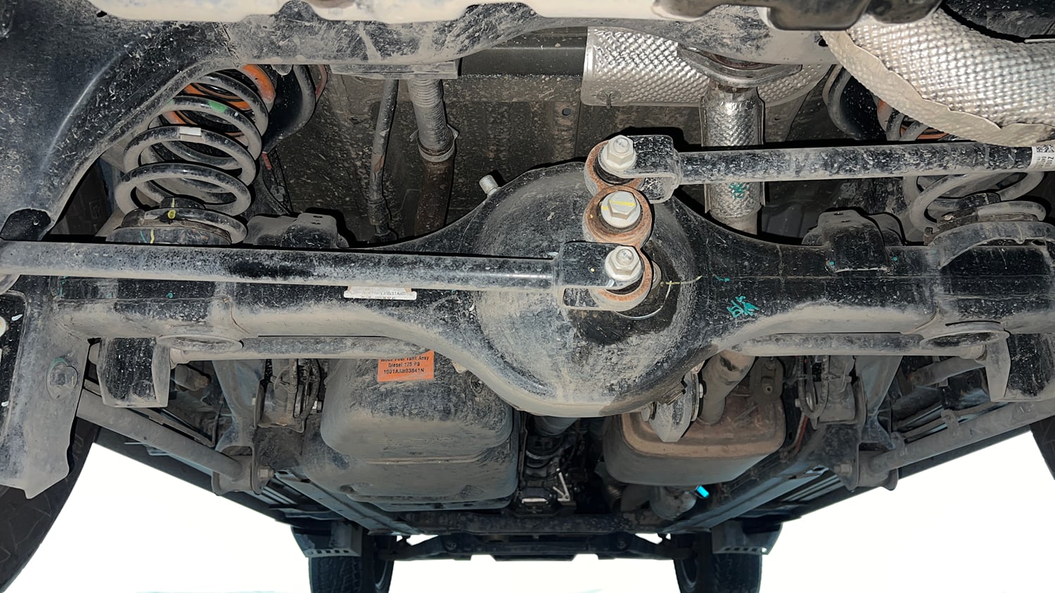 Used 2025 Mahindra Thar Roxx AX7 L Diesel AT 2WD Diesel Automatic extra REAR UNDERBODY VIEW (TAKEN FROM REAR)