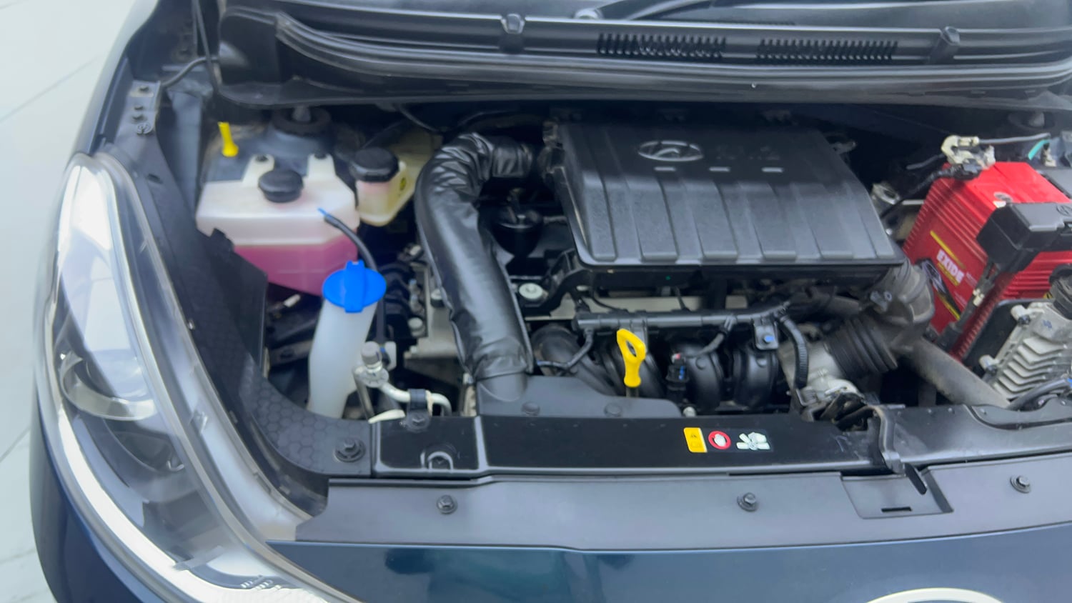 Used 2024 Hyundai Grand i10 Nios Sportz 1.2 Kappa AMT Petrol Automatic engine ENGINE RIGHT SIDE VIEW