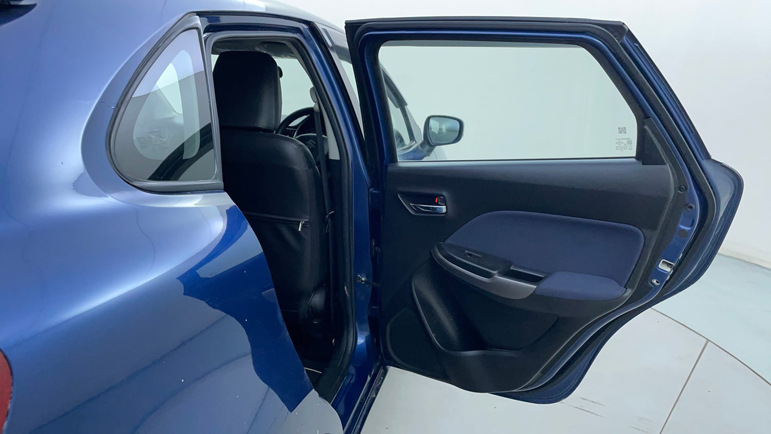 Used 2019 Maruti Suzuki Baleno Delta Petrol Manual interior RIGHT REAR DOOR OPEN VIEW