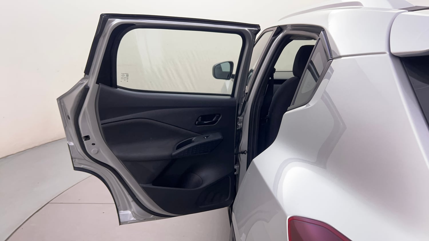 Used 2025 Nissan Magnite Visia B4D 1.0 Petrol AMT Petrol Automatic interior LEFT REAR DOOR OPEN VIEW