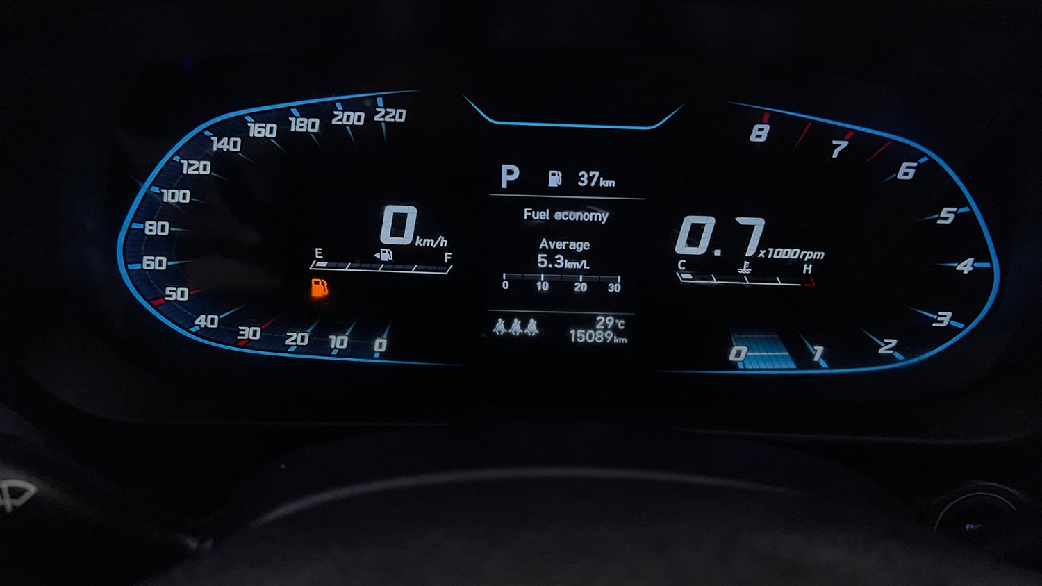 Used 2024 Hyundai New i20 Asta (O) 1.2 IVT Petrol Automatic interior CLUSTERMETER VIEW