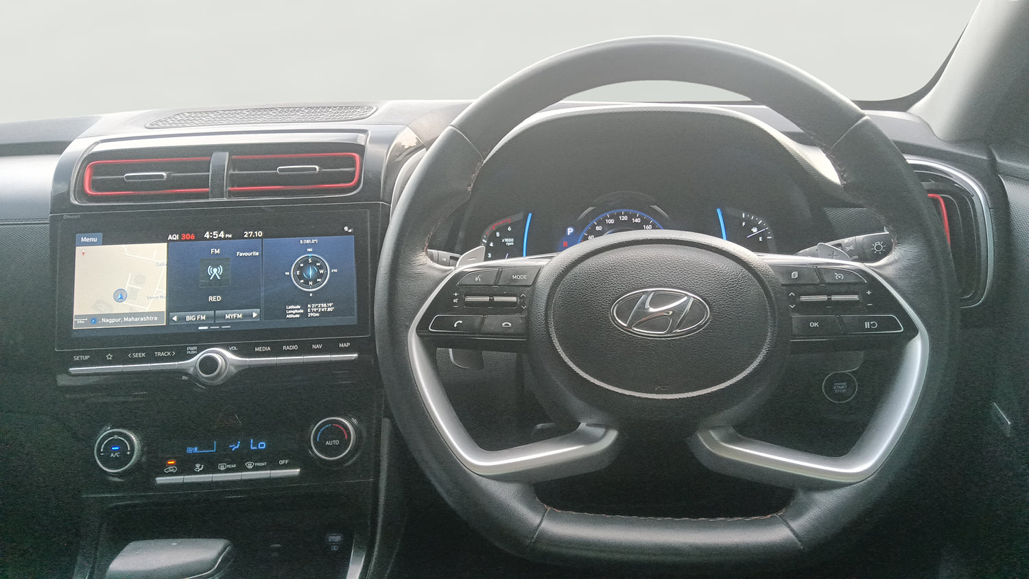 Used 2022 Hyundai Creta SX (O) 1.5 Diesel Automatic knight Diesel Automatic interior STEERING VIEW