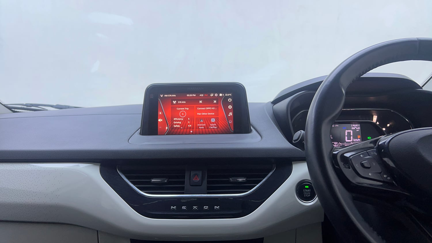 Used 2023 Tata Nexon XZA Plus (S) Petrol Automatic interior MUSIC SYSTEM & AC CONTROL VIEW