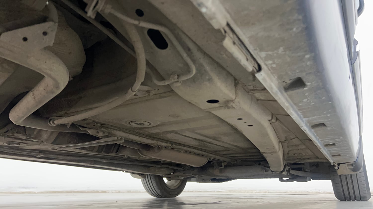 Used 2021 Maruti Suzuki Baleno Zeta Automatic Petrol Automatic extra REAR RIGHT UNDERBODY VIEW