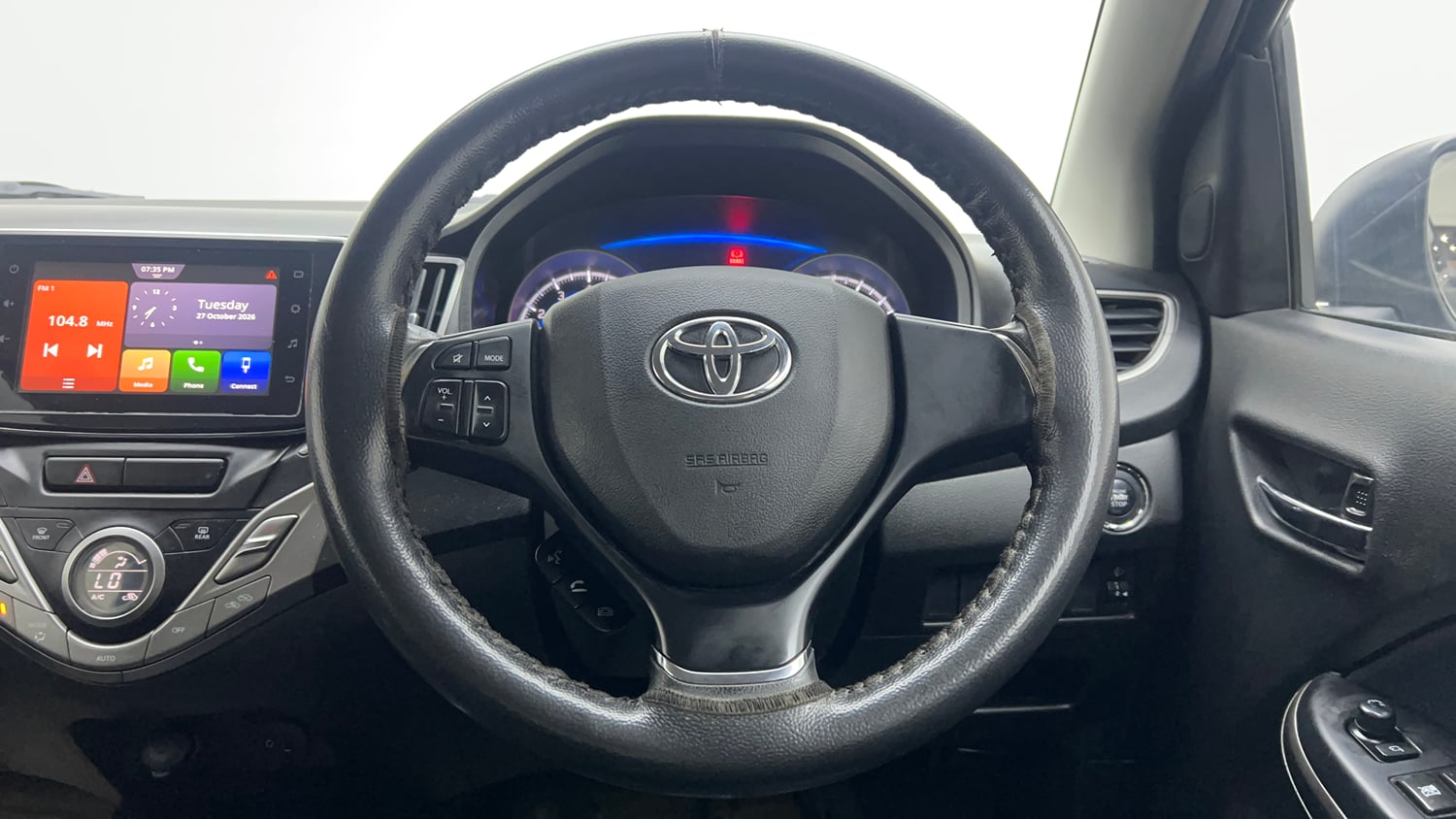 Used 2019 Toyota Glanza G Petrol Manual interior STEERING VIEW
