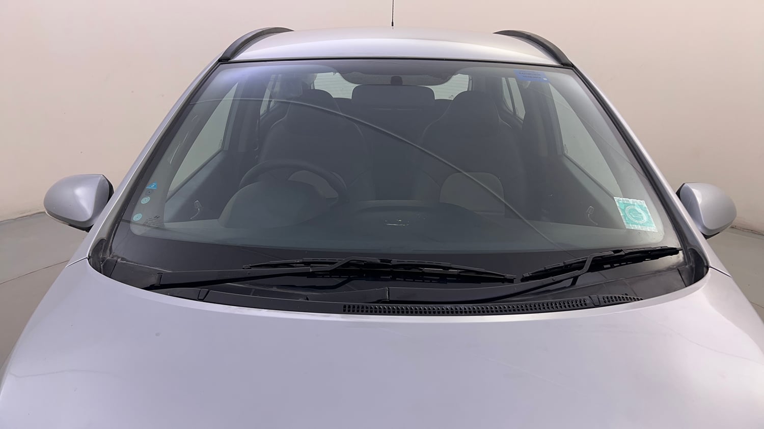 Used 2019 Hyundai Grand i10 Sportz 1.2 Kappa VTVT Petrol Manual exterior FRONT WINDSHIELD VIEW