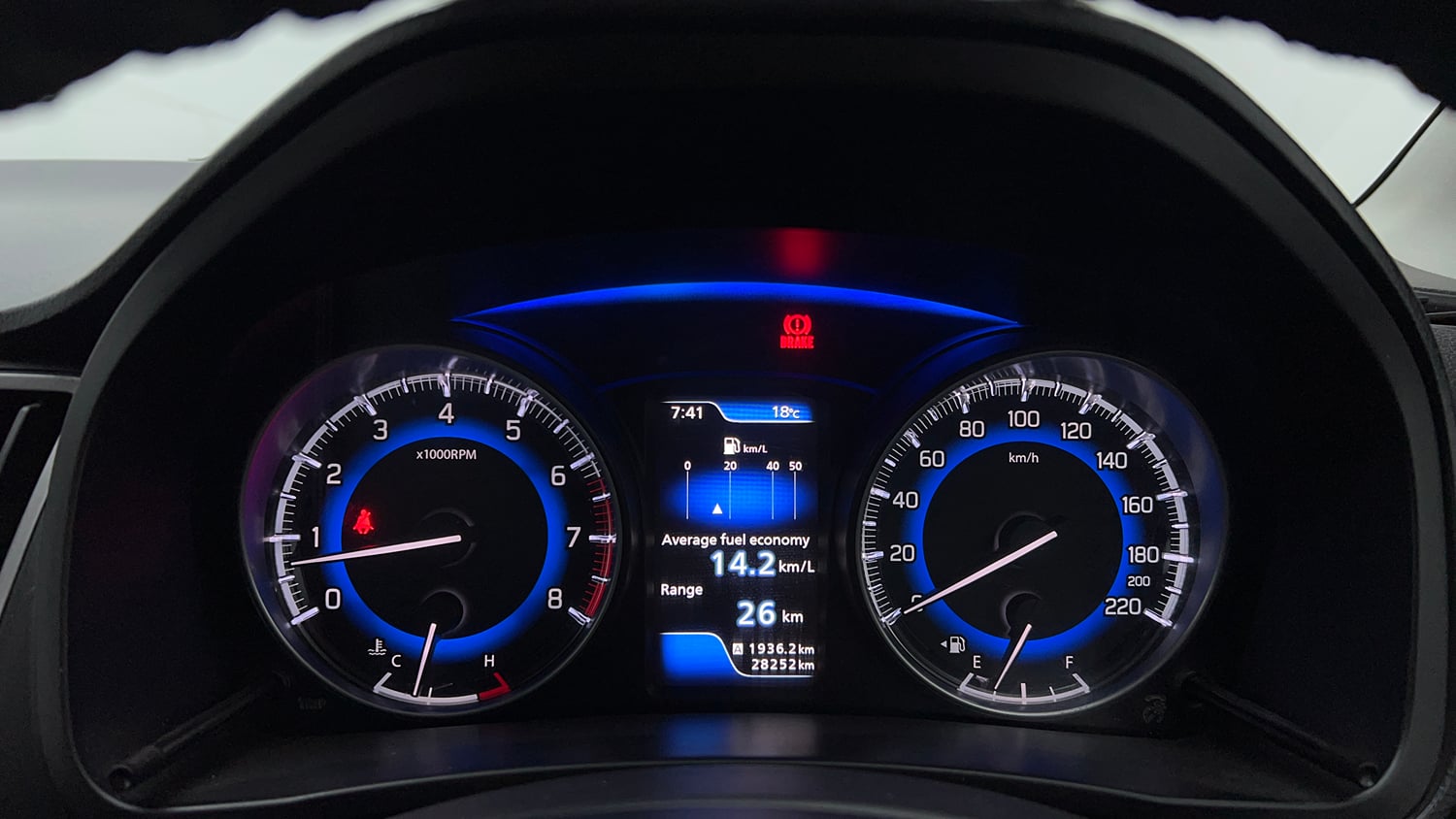 Used 2021 Maruti Suzuki Baleno Zeta Petrol Manual interior CLUSTERMETER VIEW