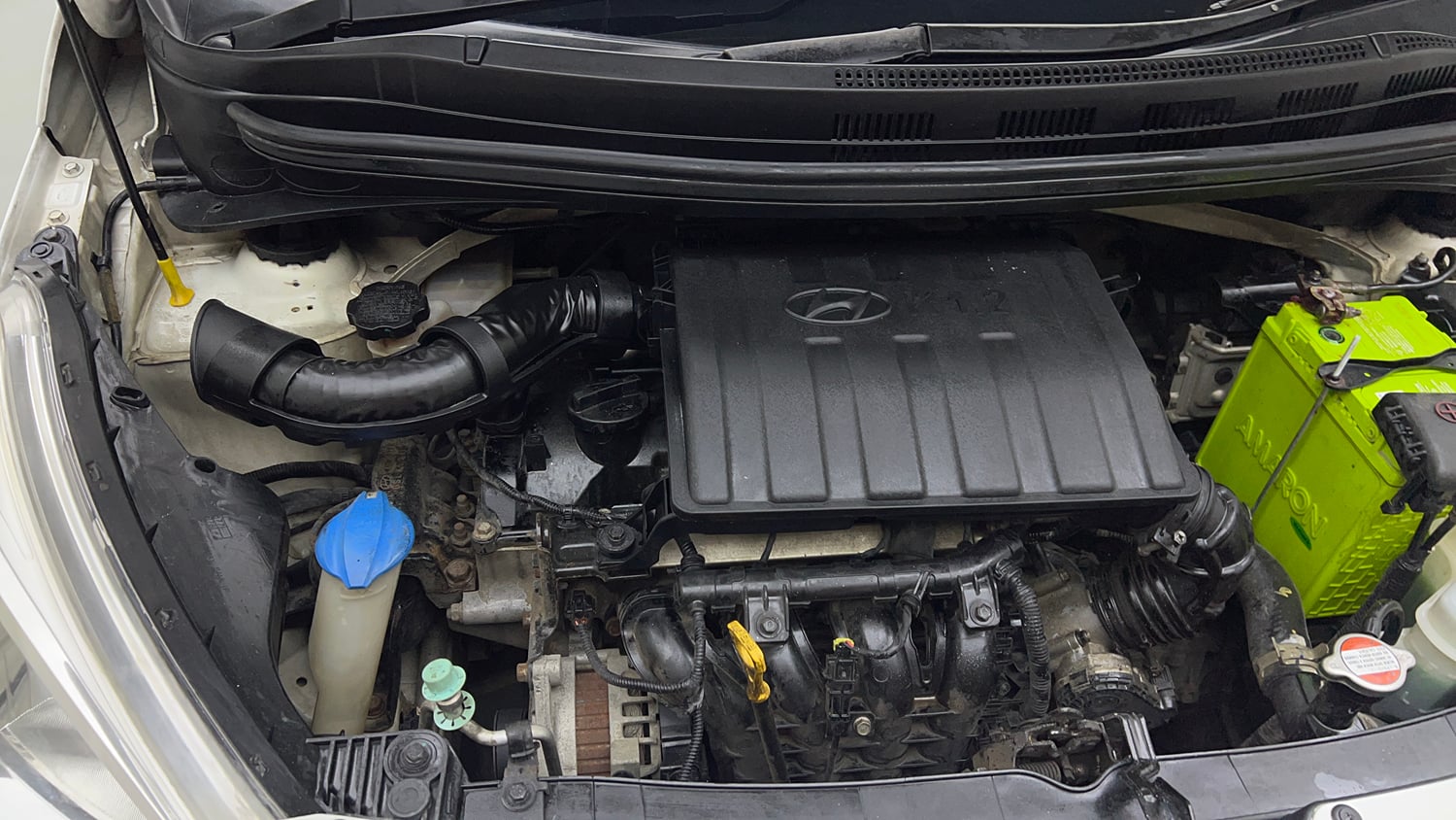 Used 2016 Hyundai Grand i10 Sportz 1.2 Kappa VTVT Petrol Manual engine ENGINE RIGHT SIDE VIEW