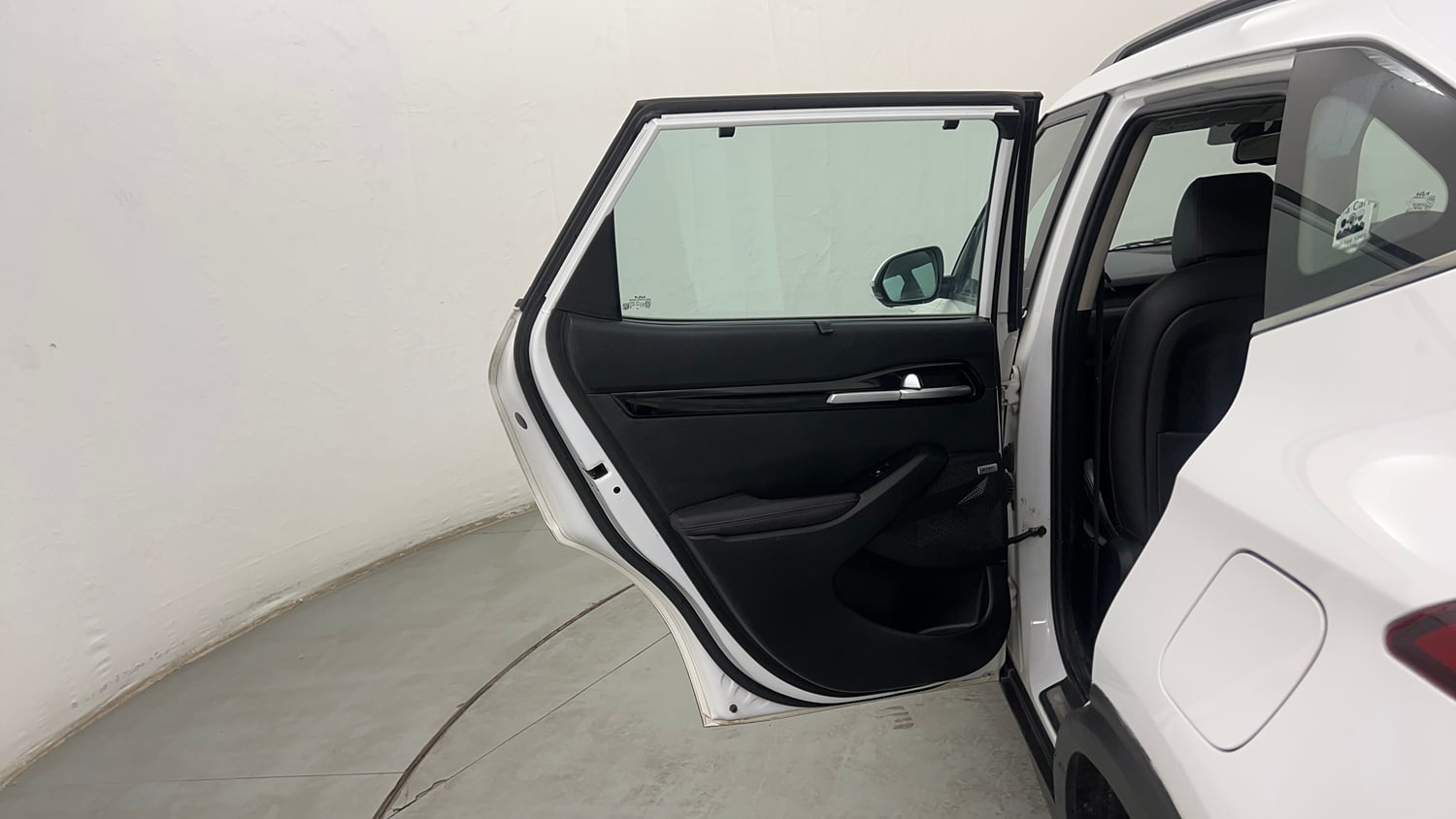 Used 2022 Kia Seltos GTX Plus 1.5 Diesel AT Diesel Automatic interior LEFT REAR DOOR OPEN VIEW