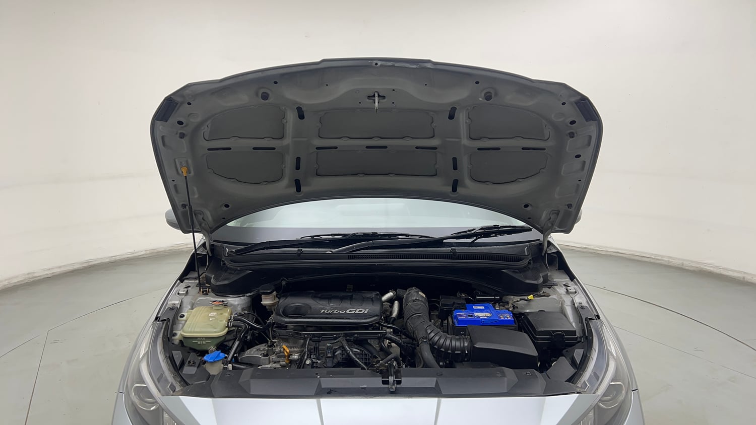 Used 2020 Hyundai New i20 Asta (O) 1.0 Turbo DCT Petrol Automatic engine ENGINE & BONNET OPEN FRONT VIEW