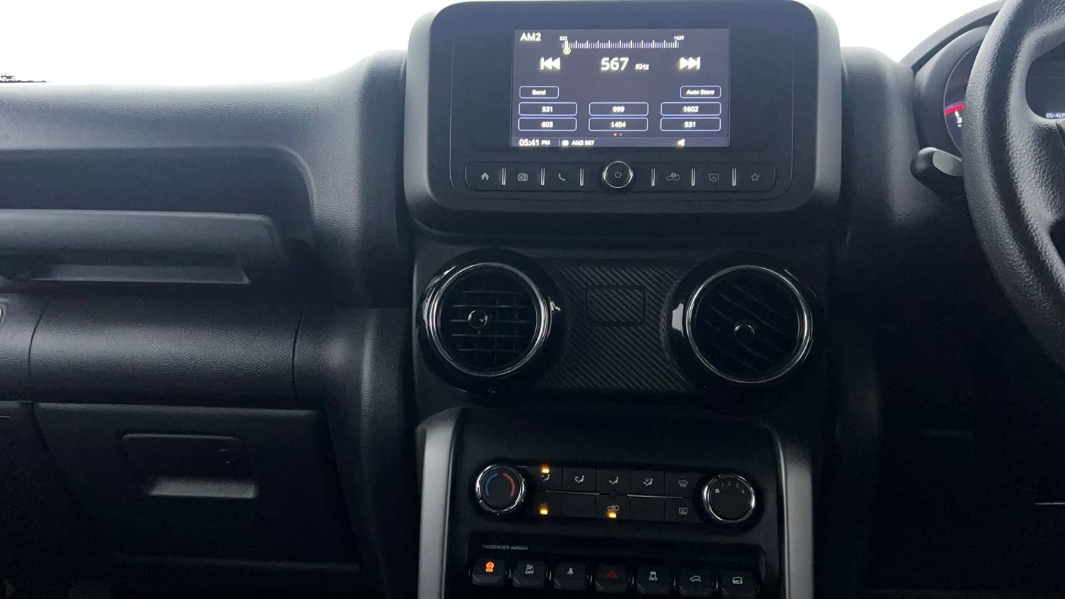 Used 2024 Mahindra Thar LX Hard Top Petrol AT RWD Petrol Automatic interior MUSIC SYSTEM & AC CONTROL VIEW