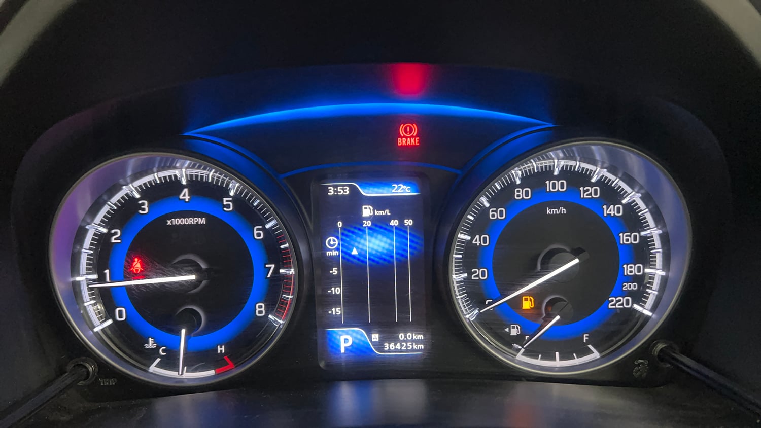 Used 2021 Maruti Suzuki Baleno Zeta Automatic Petrol Automatic interior CLUSTERMETER VIEW