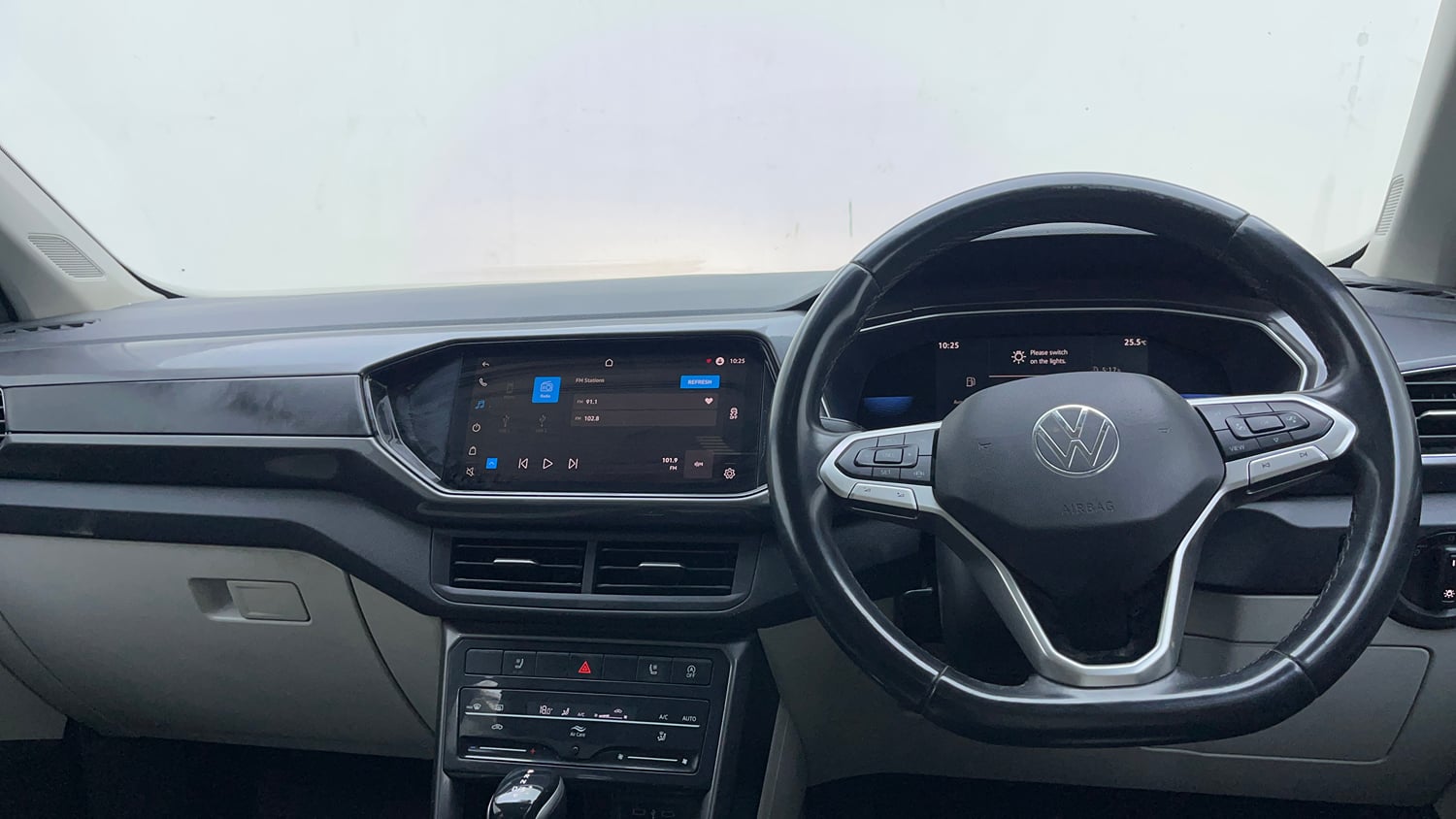 Used 2023 Volkswagen Taigun Topline 1.0 TSI AT Petrol Automatic interior DASHBOARD VIEW
