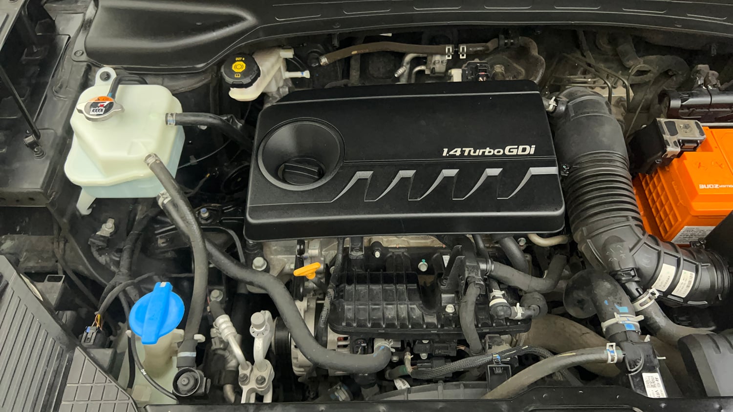 Used 2020 Hyundai Creta SX (O) 1.4 Turbo 7 DCT Petrol Automatic engine ENGINE RIGHT SIDE VIEW
