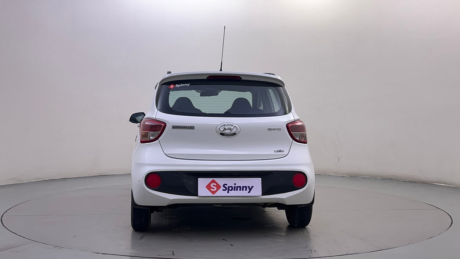 Used 2019 Hyundai Grand i10 Sportz 1.2 Kappa VTVT Petrol Manual exterior BACK VIEW