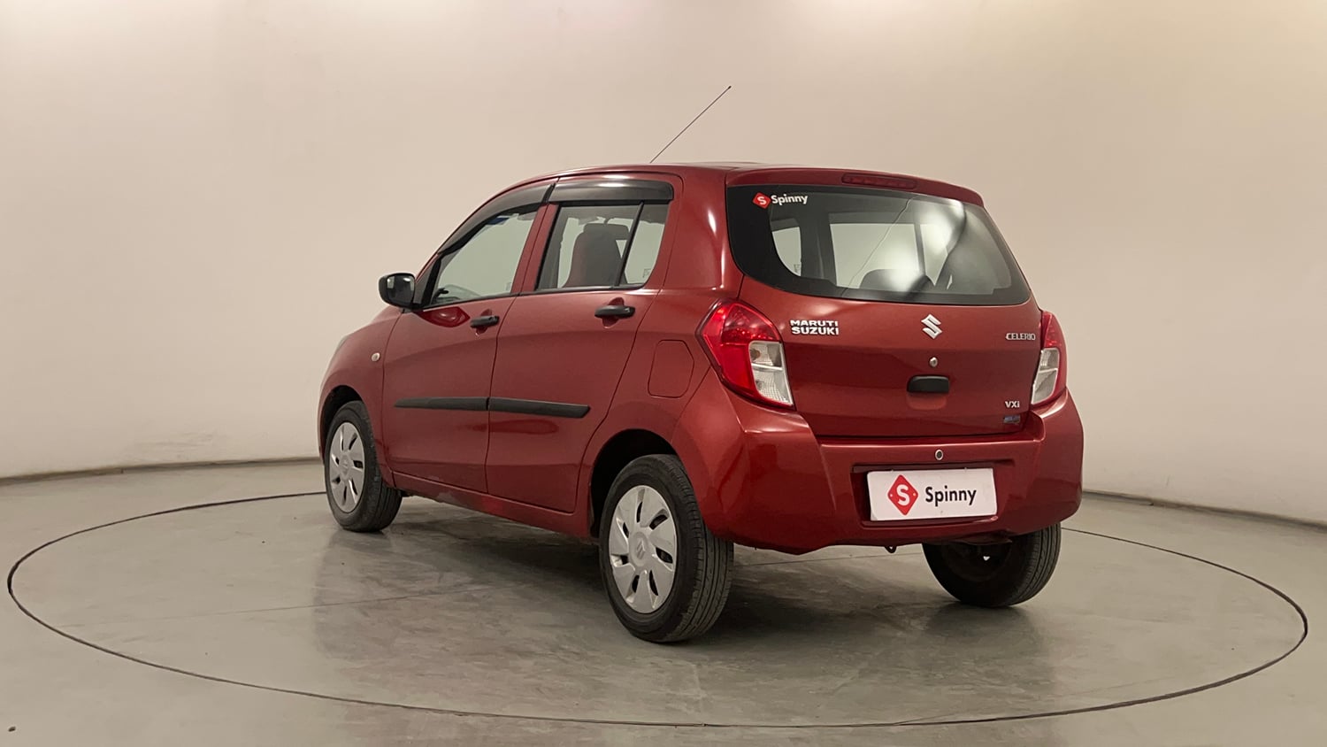 Used 2014 Maruti Suzuki Celerio VXi AMT Petrol Automatic exterior LEFT REAR CORNER VIEW