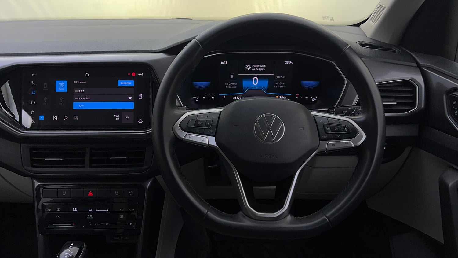 Used 2022 Volkswagen Taigun Topline 1.0 TSI AT Petrol Automatic interior STEERING VIEW