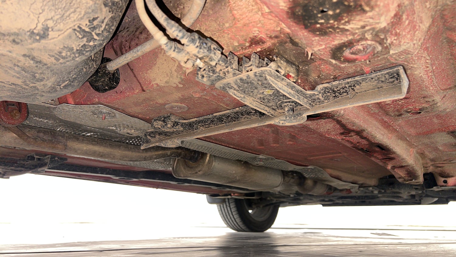 Used 2025 Volkswagen Virtus GT Line 1.0 TSI AT Petrol Automatic extra REAR RIGHT UNDERBODY VIEW
