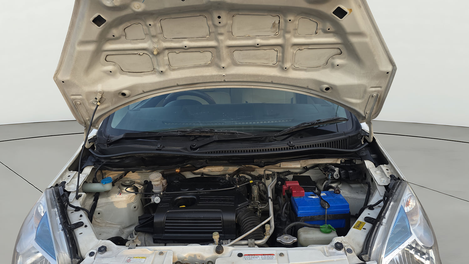 Used 2017 Maruti Suzuki Wagon R VXI Petrol Manual engine ENGINE & BONNET OPEN FRONT VIEW