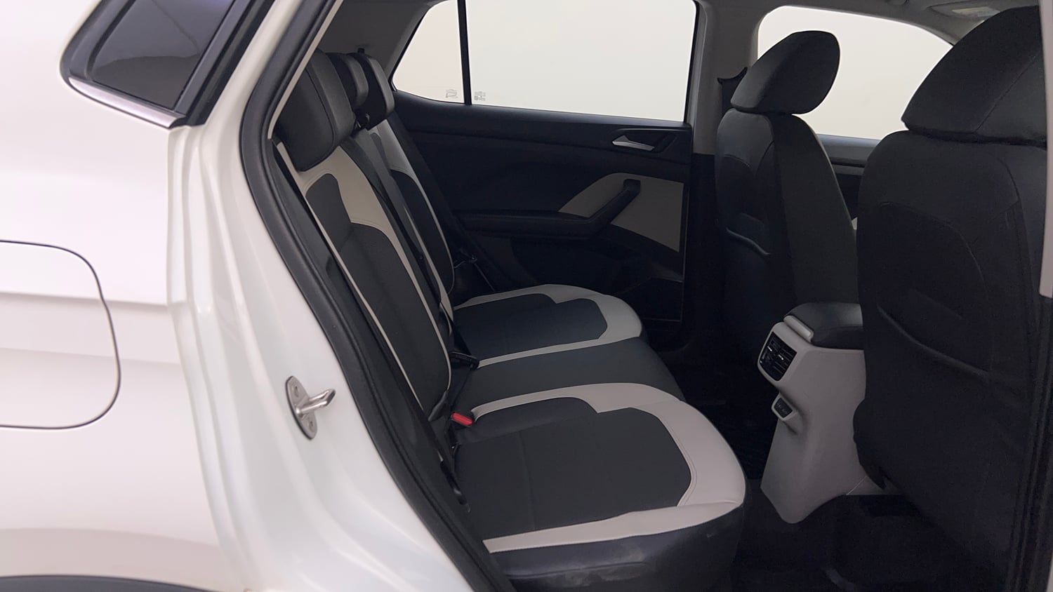 Used 2022 Volkswagen Taigun Topline 1.0 TSI AT Petrol Automatic interior RIGHT SIDE REAR DOOR CABIN VIEW