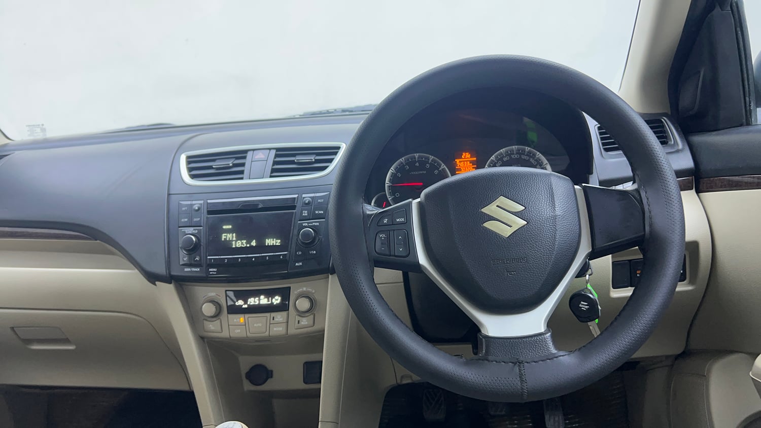 Used 2015 Maruti Suzuki Swift Dzire ZXI Petrol Manual interior STEERING VIEW