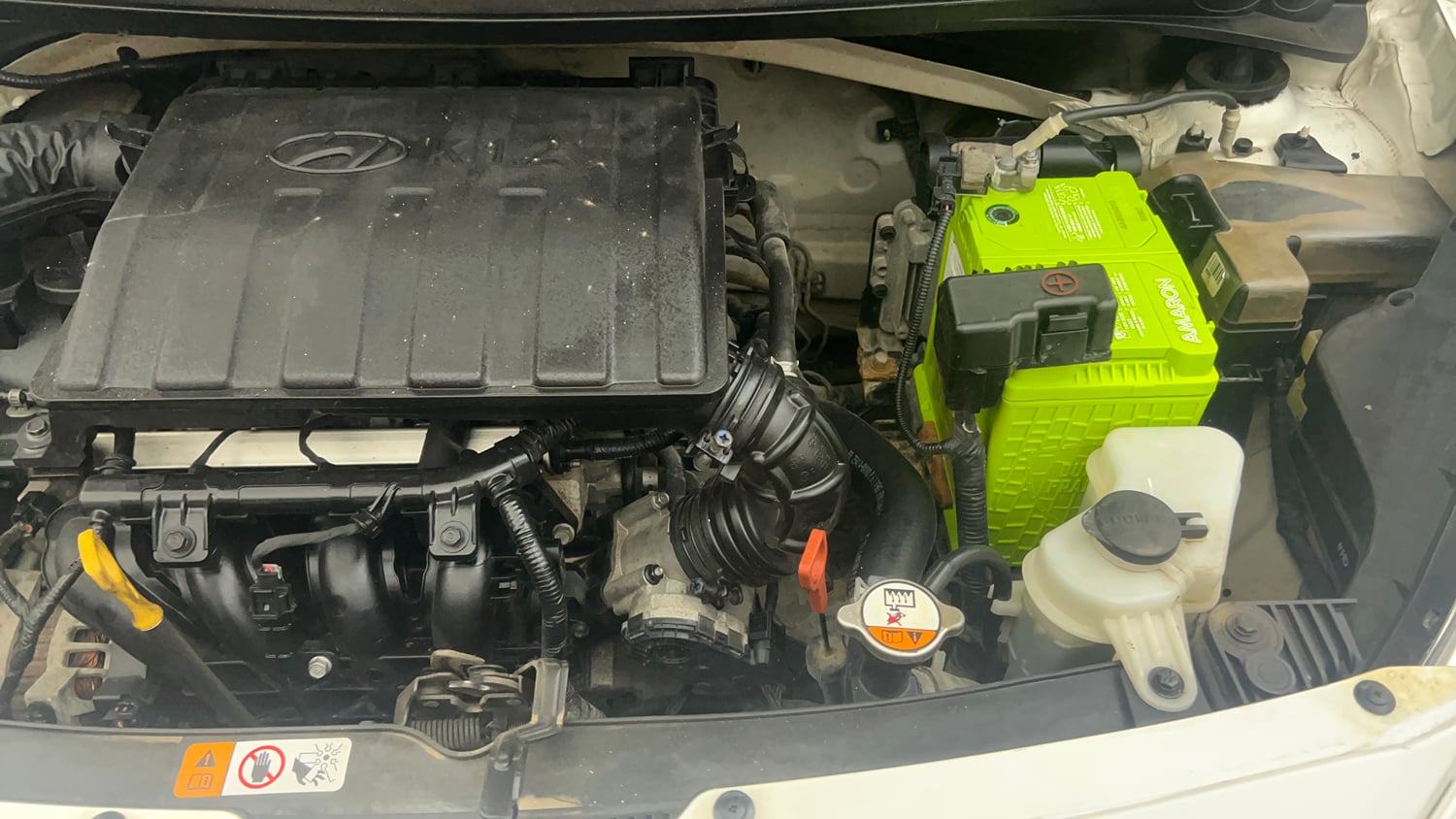 Used 2017 Hyundai Grand i10 Magna AT 1.2 Kappa VTVT Petrol Automatic engine ENGINE LEFT SIDE VIEW