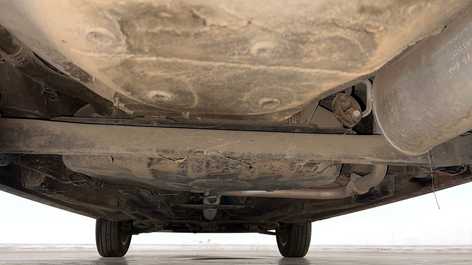 Used 2018 Tata Tiago Revotron XZA Petrol Automatic extra REAR UNDERBODY VIEW (TAKEN FROM REAR)