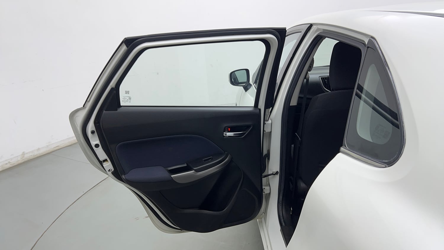 Used 2021 Maruti Suzuki Baleno Zeta Petrol Manual interior LEFT REAR DOOR OPEN VIEW