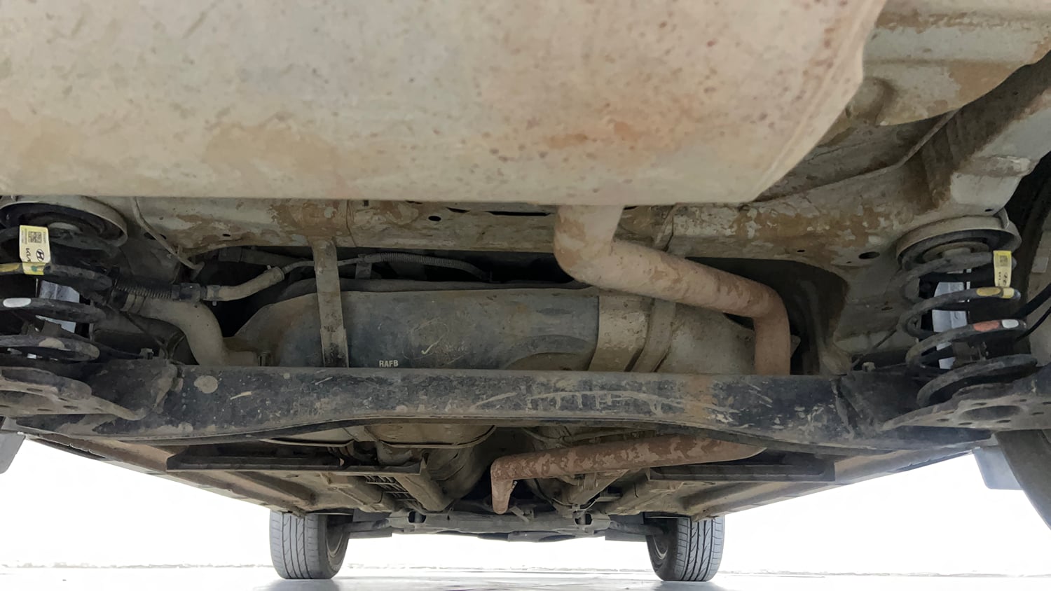 Used 2022 Kia Seltos GTX Plus 1.5 Diesel AT Diesel Automatic extra REAR UNDERBODY VIEW (TAKEN FROM REAR)