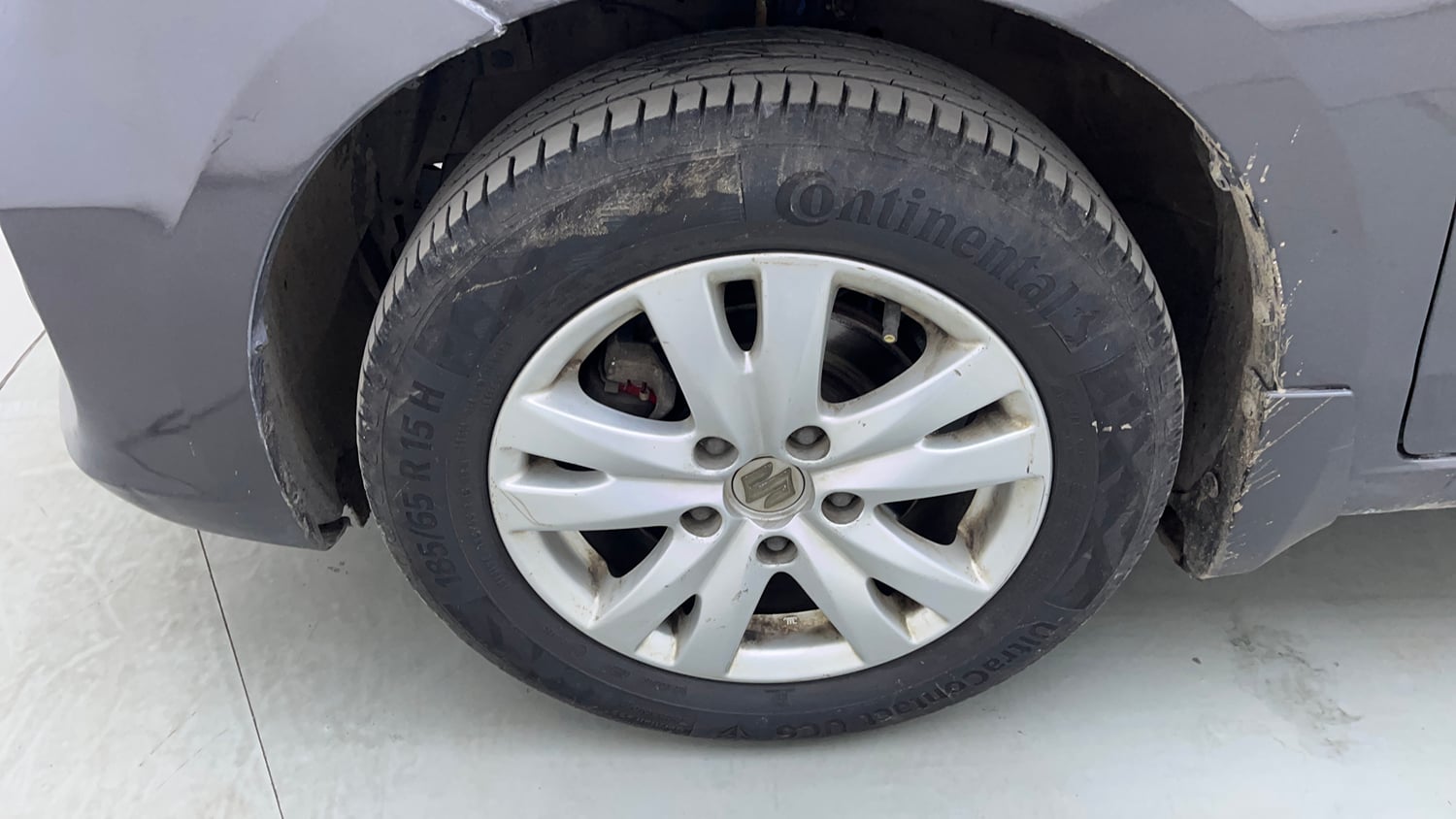 Used 2018 Maruti Suzuki Ertiga ZXI Petrol Manual tyres LEFT FRONT TYRE RIM VIEW