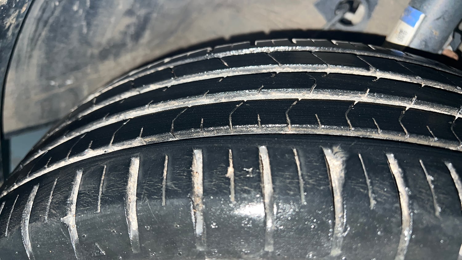 Used 2023 Maruti Suzuki Baleno Zeta MT Petrol Manual tyres RIGHT FRONT TYRE TREAD VIEW