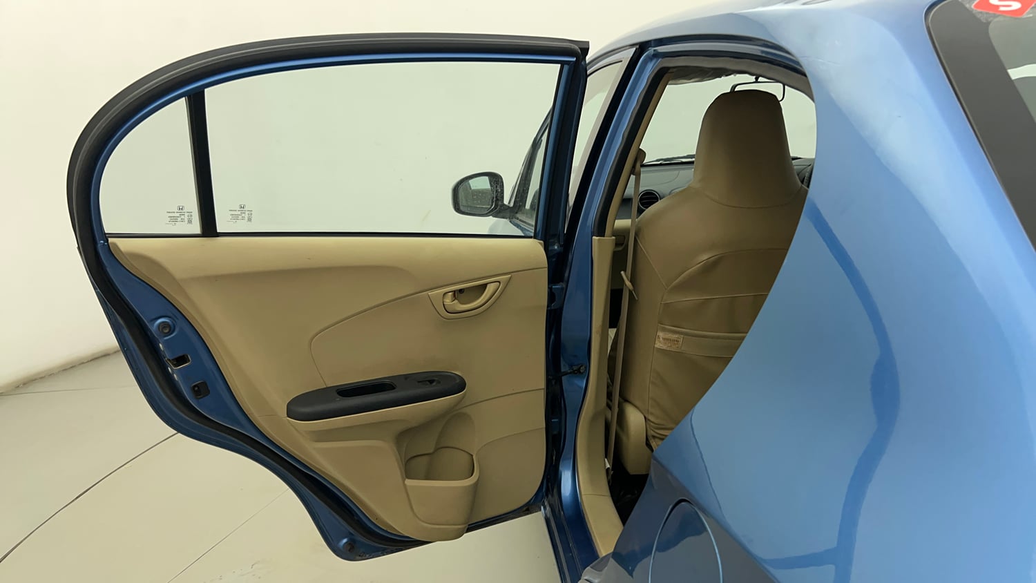 Used 2014 Honda Amaze 1.2 S i-VTEC Petrol Manual interior LEFT REAR DOOR OPEN VIEW